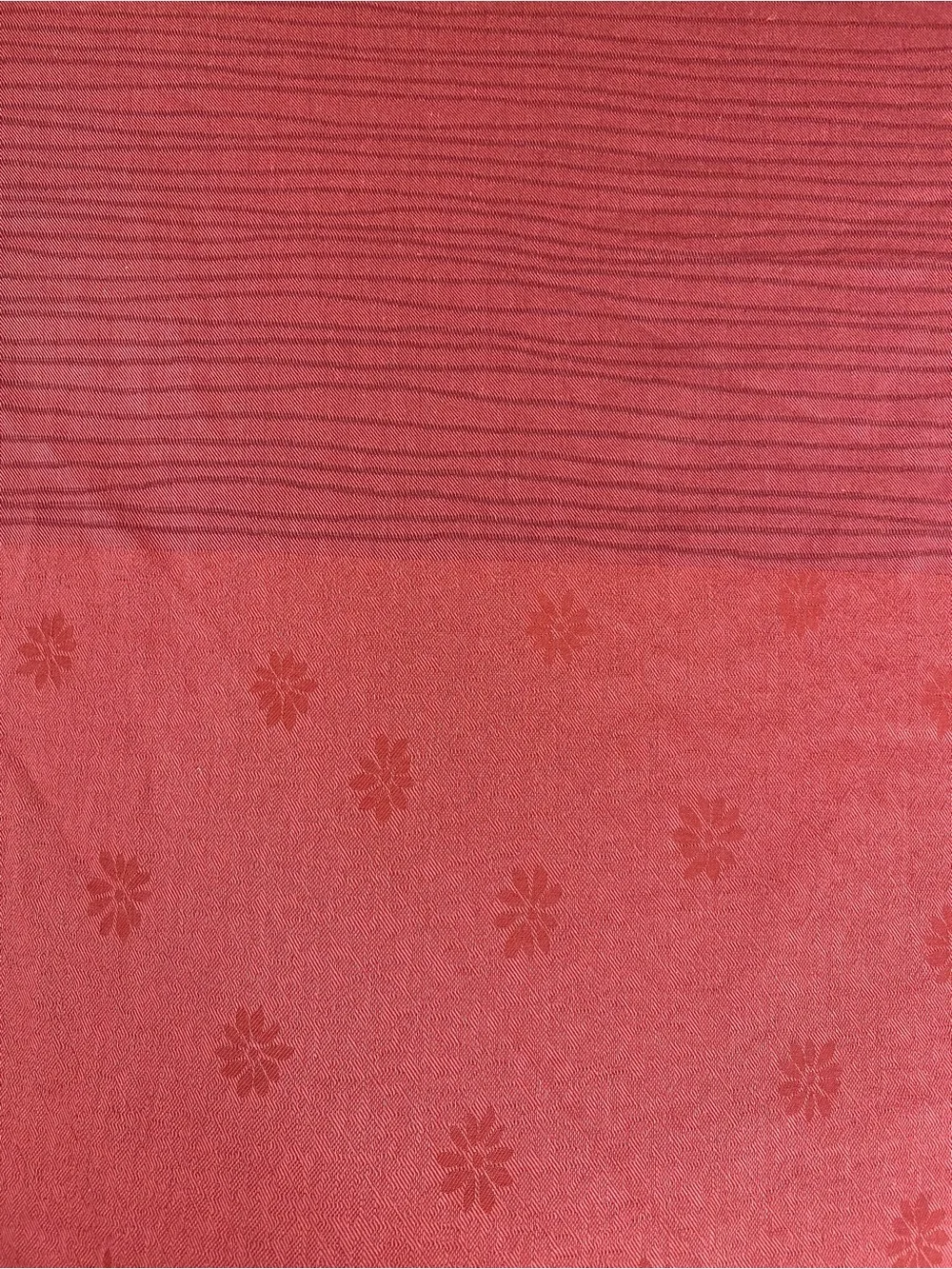 Calvin Klein Striped Comforter in Red and Orange RARE 2007 cotton weave